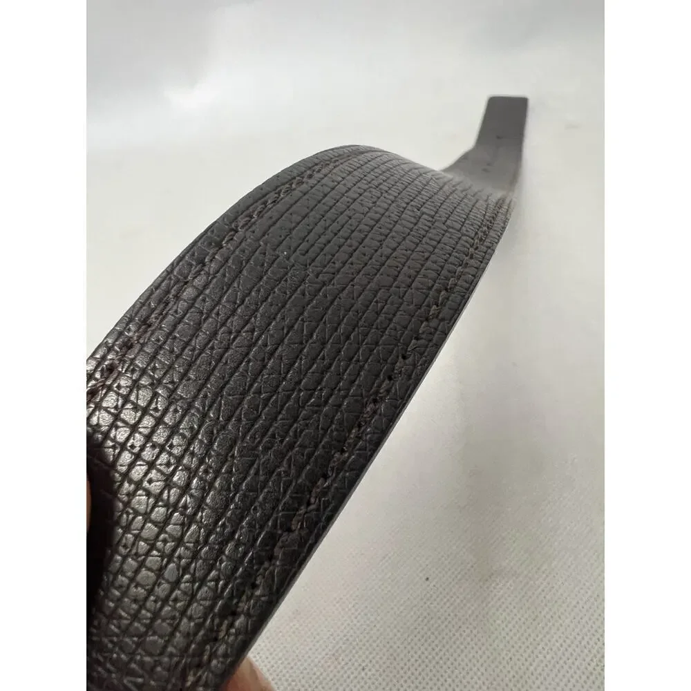 Guess Belt Men’s Reversible Sz 34-36 Syn Leather Black/Brown Gunmetal Buckle